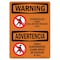 Signmission OSHA WARNING Sign, Underground Cable Call No. 811 Bilingual, Decal, 3.5" W, 5" L, Landscape OS-WS-D-35-L-12854 - alternate 1